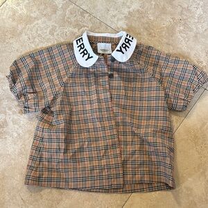 Burberry Kids Plaid Shirt - Brown